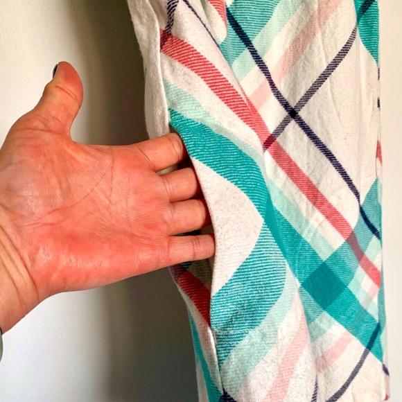 Gymboree Cream Knit Dress with Plaid Pattern SIZE 6 - Picture 6 of 7